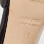 Miu Pre-owned Leather sandals Black Dames - Thumbnail 8