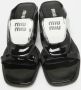 Miu Pre-owned Leather sandals Black Dames - Thumbnail 3