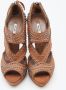 Miu Pre-owned Leather sandals Brown Dames - Thumbnail 3