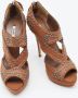 Miu Pre-owned Leather sandals Brown Dames - Thumbnail 4
