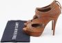 Miu Pre-owned Leather sandals Brown Dames - Thumbnail 9