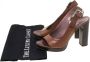 Miu Pre-owned Leather sandals Brown Dames - Thumbnail 7