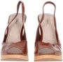 Miu Pre-owned Leather sandals Brown Dames - Thumbnail 4