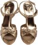 Miu Pre-owned Leather sandals Gray Dames - Thumbnail 2