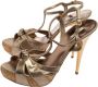 Miu Pre-owned Leather sandals Gray Dames - Thumbnail 3