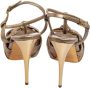 Miu Pre-owned Leather sandals Gray Dames - Thumbnail 4
