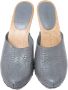 Miu Pre-owned Leather sandals Gray Dames - Thumbnail 2