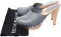 Miu Pre-owned Leather sandals Gray Dames - Thumbnail 7