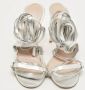 Miu Pre-owned Leather sandals Gray Dames - Thumbnail 3