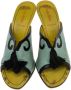 Miu Pre-owned Leather sandals Green Dames - Thumbnail 2