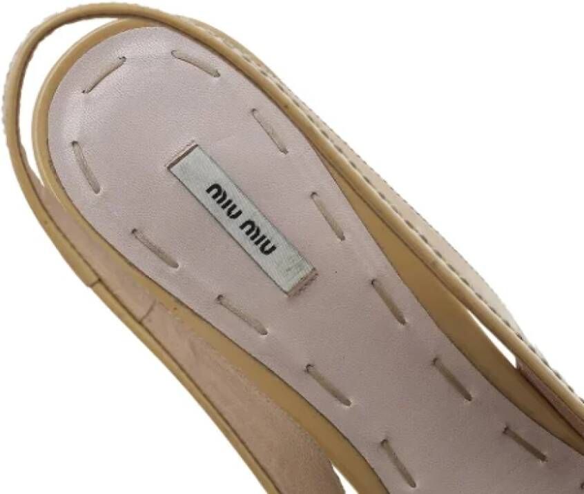 Miu Pre-owned Leather sandals Multicolor Dames