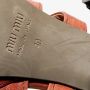 Miu Pre-owned Leather sandals Orange Dames - Thumbnail 8