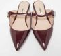 Miu Pre-owned Leather sandals Red Dames - Thumbnail 2