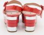 Miu Pre-owned Leather sandals Red Dames - Thumbnail 5