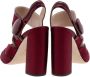 Miu Pre-owned Leather sandals Red Dames - Thumbnail 4