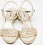 Miu Pre-owned Leather sandals Yellow Dames - Thumbnail 3