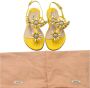 Miu Pre-owned Leather sandals Yellow Dames - Thumbnail 2