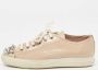 Miu Pre-owned Leather sneakers Beige Dames - Thumbnail 2