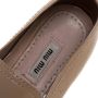 Miu Pre-owned Leather sneakers Beige Dames - Thumbnail 6