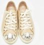 Miu Pre-owned Leather sneakers Beige Dames - Thumbnail 3
