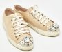 Miu Pre-owned Leather sneakers Beige Dames - Thumbnail 4