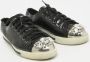 Miu Pre-owned Leather sneakers Black Dames - Thumbnail 4