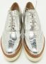 Miu Pre-owned Leather sneakers Gray Dames - Thumbnail 3