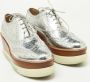 Miu Pre-owned Leather sneakers Gray Dames - Thumbnail 4