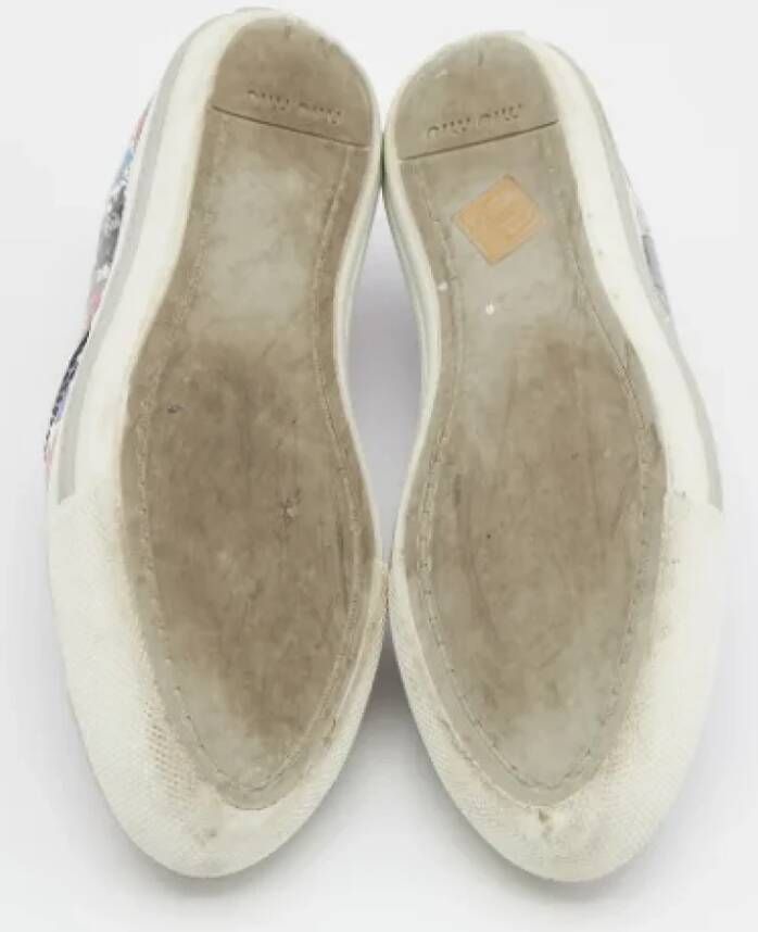 Miu Pre-owned Leather sneakers Multicolor Dames