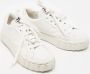 Miu Pre-owned Leather sneakers White Dames - Thumbnail 4