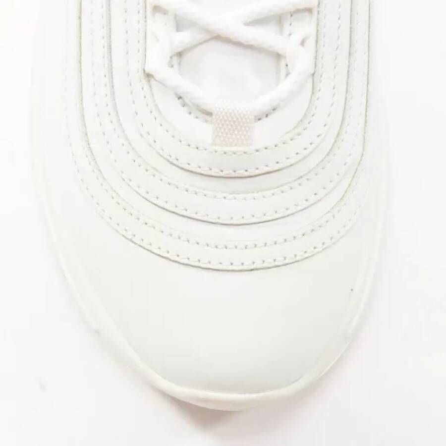 Miu Pre-owned Leather sneakers White Dames