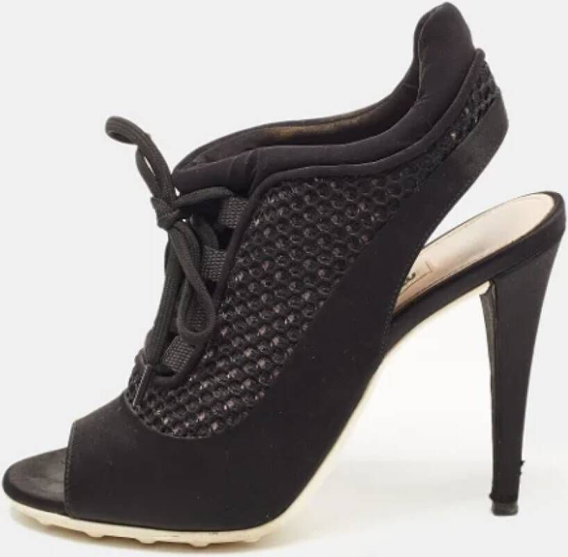 Miu Pre-owned Mesh boots Black Dames