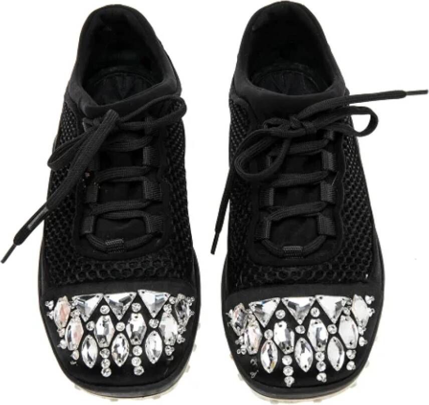 Miu Pre-owned Mesh sneakers Black Dames