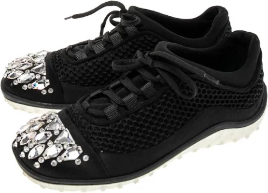 Miu Pre-owned Mesh sneakers Black Dames