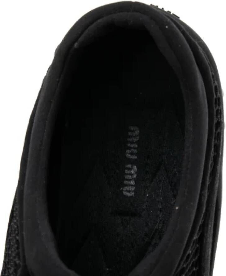 Miu Pre-owned Mesh sneakers Black Dames