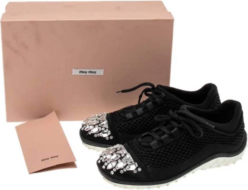 Miu Pre-owned Mesh sneakers Black Dames