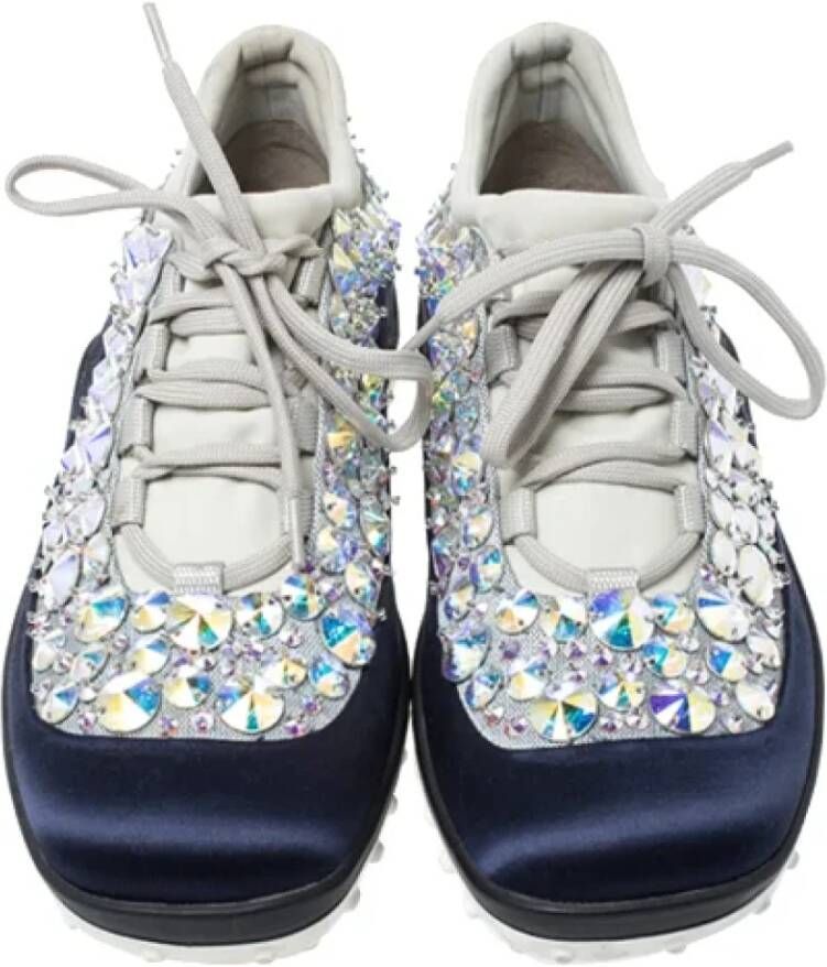 Miu Pre-owned Mesh sneakers Blue Dames