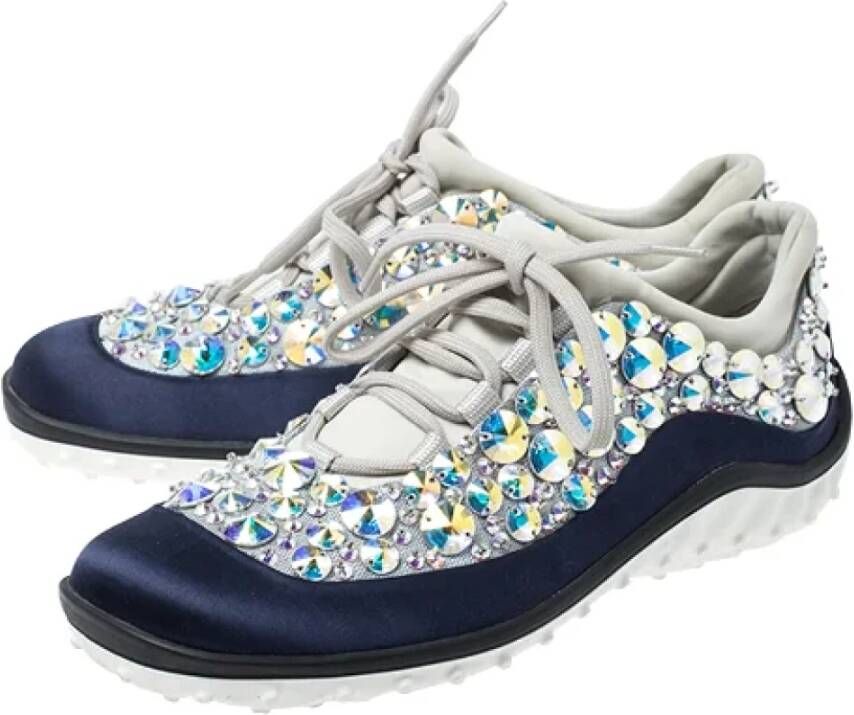 Miu Pre-owned Mesh sneakers Blue Dames