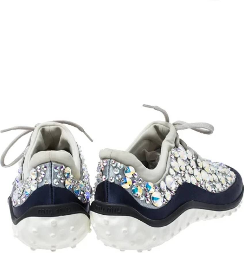 Miu Pre-owned Mesh sneakers Blue Dames