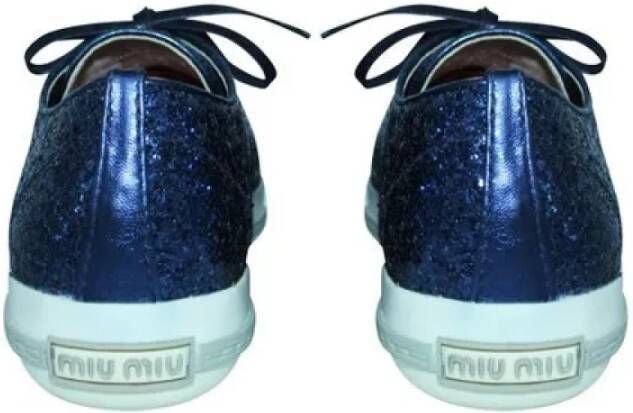 Miu Pre-owned Rubber sneakers Blue Dames
