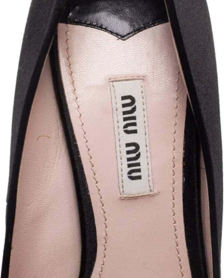 Miu Pre-owned Satin heels Black Dames