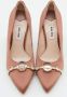 Miu Pre-owned Satin heels Brown Dames - Thumbnail 3