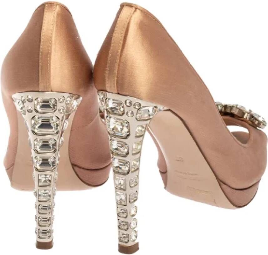 Miu Pre-owned Satin heels Pink Dames