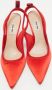 Miu Pre-owned Satin heels Red Dames - Thumbnail 3