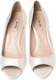 Miu Pre-owned Satin heels White Dames - Thumbnail 2