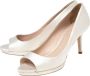 Miu Pre-owned Satin heels White Dames - Thumbnail 3