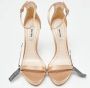 Miu Pre-owned Satin sandals Beige Dames - Thumbnail 3