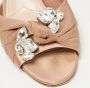 Miu Pre-owned Satin sandals Beige Dames - Thumbnail 7