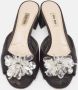 Miu Pre-owned Satin sandals Black Dames - Thumbnail 3