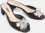 Miu Pre-owned Satin sandals Black Dames - Thumbnail 4